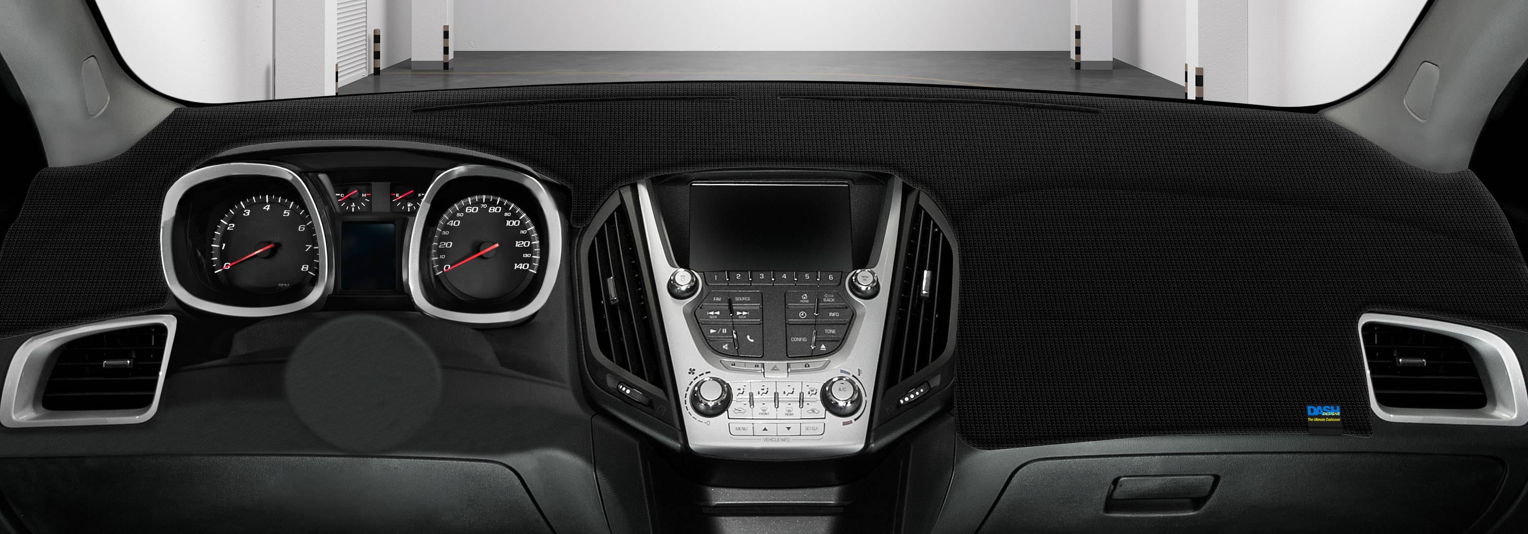 Dash Designs Dashtex Black Custom Fit Dash Cover Fits: 14-21 Jeep Cherokee With Center Hatch