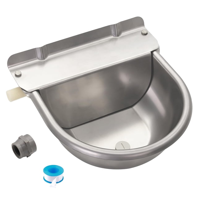Bebedero automático para ganado MODUODUO de acero inoxidable de 5 L