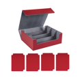 thumbnail image 3 of Bunblic 1800+Card Case Deck Box Sturdy Organizer for Basketball Cards Red In Gray, 3 of 8