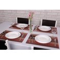 thumbnail image 2 of Set de Sets de Table en Vinyle Rouge pour Table à Manger, Maison, Cuisine, Bureau et Extérieur, 2 of 5
