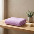 thumbnail image 5 of Kyusrd Hand Towels for Bathroom,Cotton Soft Absorbent Decorative Hand Towel for Face Spa Bath Gym Kitchen,Purple,34x74cm, 5 of 7