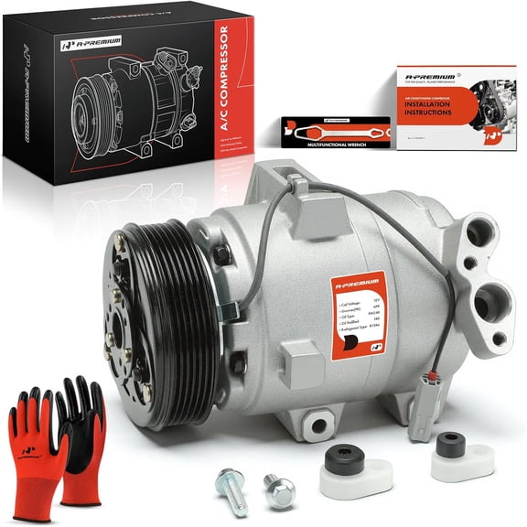 A-Premium Air Conditioner AC Compressor with Clutch Compatible with Mazda 6 2.3L 3.0L 2003-2008
