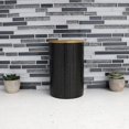 thumbnail image 2 of Wave Large Ceramic Canister, Black, 2 of 6