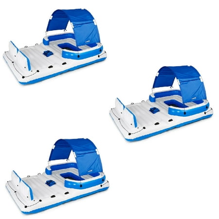 Bestway CoolerZ Tropical Breeze 6 Person Floating Raft Lounge (3 (Best Way To Jailbreak Iphone 6)