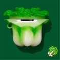 thumbnail image 3 of Super Cute Case Compatible with Airpods 1st 2nd Generation, 3D Cartoon Soft Silicone Protective Mini Bag Cute Creative Airpods Cover with Keychain (Chinese Cabbage, Airpods 1 & 2), 3 of 5