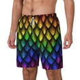 thumbnail image 2 of Balery Dragon Scales Mens Swim Trunks Swim Shorts for Men Quick Dry Inseam Beach Shorts with Compression Liner Pocket-XX-Large, 2 of 9