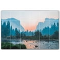 thumbnail image 1 of Picture-Tiles.com: Mountains Ceramic Tile Wall Mural WAL500854-64S. 25.5"W x 17"H using (24) 4.25" x 4.25" Ceramic Tiles-Satin Finish, 1 of 3