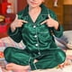 thumbnail image 5 of Niñas Ropa Color Sólido Manga Larga Traje de Hogar 60% Algodón 40% Lino, Invierno Bebé Niños Ropa Conjunto para Niño Pequeño, 5 of 6