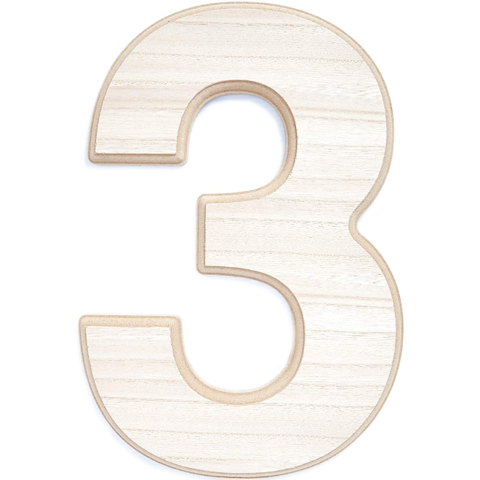 Education Wooden Numbers 1-12 Wood Shapes Embellishments Craft MDF Scrapbook 