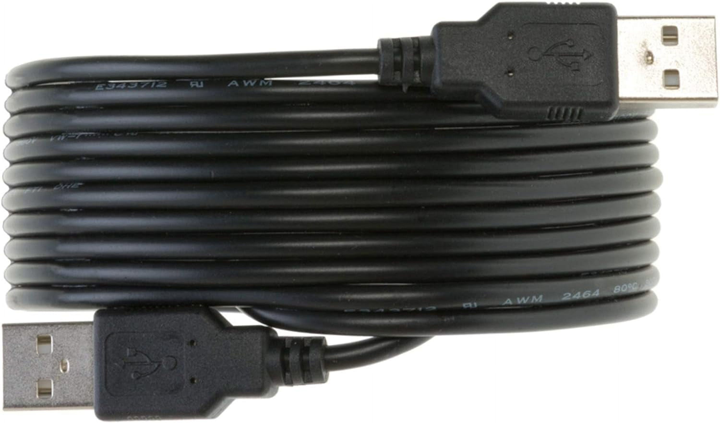 20 Pack USB 2.0 A Male to A Male Cable 15ft High Speed Data Transfer Cord Black Cables Direct Online