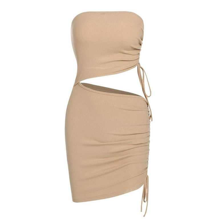 Alluring Cut-Out Ruched Cocktail Dress Alluring Cut-Out Ruched Cocktail Dress