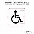 thumbnail image 4 of rae stl-116-3021 pavement stencil,21 in,handicap,1/16, 4 of 4