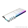 thumbnail image 1 of Computer DDR4 DDR5 5V ARGB Sync Memory Module Radiator PC RGB Colorful Ram Cooler Heatsink Cooling Shim Armor Silvery 1 PCS, 1 of 6