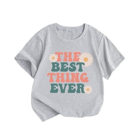 

DTBPRQ Toddler Baby Boy Clothes Letter Short Sleeve T Shirt Top Cute Summer Outfit