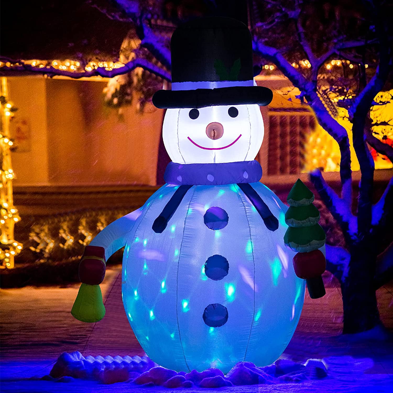 8.5' airblown Giant Deluxe Snowman Inflatable Christmas Yard Decor 