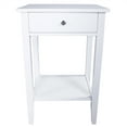 thumbnail image 1 of Two-layer Bedside Table Coffee Table with Drawer White, 1 of 1