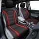 thumbnail image 2 of Cojines de Asiento de Coche de Piel sintética Negra Compatible con Bolsa de Aire, 2 of 9