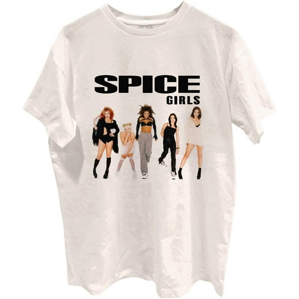Spice Girls - Camiseta Pose de Algodón para Adultos Unisex (Blanco)