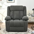 thumbnail image 3 of HSUNNS Lift Recliner Chair for Elderly with Extended Footrest, Single Sofa Recliners for Living Room with Side Pocket, Grey, 3 of 12