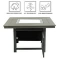 thumbnail image 4 of 25"(H)x 42" (W) Square Poly Fire Pit Top and Base Only, Gray(Discontinued), 4 of 6