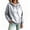 Light Gray #022, variant on Women's Solid Color Pullover Hoodie with Drawstring Hood and Kangaroo Pocket Casual Everyday Sweatshirt, S-2XL