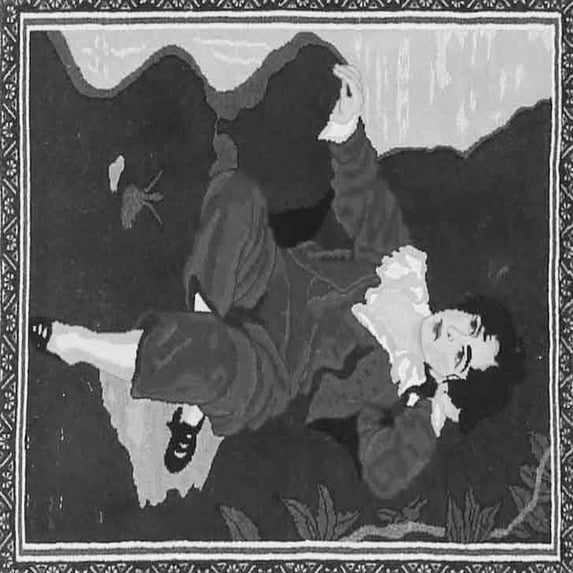 Ahgly Company Indoor Square Persian Gray Traditional Area Rugs, 6' Square