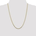 thumbnail image 2 of Real 14kt Yellow Gold 1.8mm Lightweight Bismark Flat Chain; 24 inch; Lobster Clasp; for Adults and Teens; for Women and Men, 2 of 5