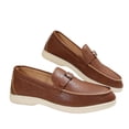 thumbnail image 6 of Womens Brown Loafers Slip On - Comfortable Driving Flats with Metallic Ring, Casual Lightweight Shoes for Walking, Work & Daily Wear,Size 7.5, 6 of 9