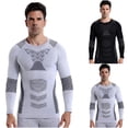 thumbnail image 4 of Men's Sweat-Wicking Heat Tech Underwear Warm Clothing Base Layer Clothes Long Sleeve Tops Thermal Tees Compressive Fit Cold Weather Layer, 4 of 4