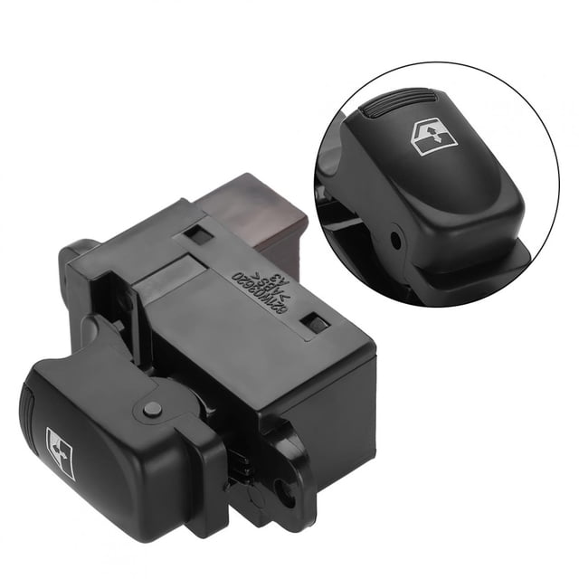93580-1E001, 5.6x6.7x2.5cm Power Window Switch Black Single Window Lifter Button Replacement For Accent 2007-2010 For Car