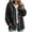 Black, variant on CQONEPT Waffle Jackets for Women Knit Hooded Button Jacket Lightweight Casual Hooded Layering Outerwear Drawstring Fall Fashion Outfit S