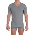 thumbnail image 1 of Ginch Gonch Men's Signature Series V-Neck T-Shirt Grey Large, 1 of 2