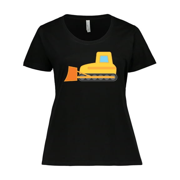 Inktastic Bulldozer Construction Truck Women's Plus Size T-Shirt