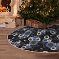 thumbnail image 5 of Sikiie Sunflowers Nativity Christmas Tree Skirt, Jesus Christian Winter Holiday Tree Mat Decoration(30-48IN)48", 5 of 6