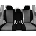thumbnail image 2 of CalTrend Front 40/20/40 Sport Split Bench SportsTex Seat Covers for 2011-2022 Ram 1500-3500 - DG317-08GG Light Grey Insert with Black Trim, 2 of 3