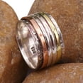thumbnail image 2 of JewelsTrezoro Sterling Silver 925 Spinner Ring Meditation Ring Men Women Handmade Ring All Sizes Gift Item Jewelry TSR16A (US-13), 2 of 5