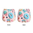 thumbnail image 4 of Disketp Cupcakes and Donuts Print Women's Shorts Workout Shorts for Athletic Gym Running Shorts with Phone Pockets Large, 4 of 8