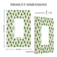 thumbnail image 3 of Haiem Christmas Trees Pattern Decorative Wall Plates, 1-Gang 5.0" x3.0", Unbreakable Thermoplastic Faceplate Cover for Decorator Receptacle Outlet & Switch-Style U, 3 of 6