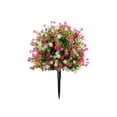 thumbnail image 2 of MMJ Artificial Camellia Eucalyptus Ground Stake Faux Plant for Garden Outdoor Landscape Decoration 17.7in, 2 of 6