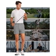 thumbnail image 3 of PULI Golf Shorts Men 5 Inch Inseam Stretch Casual Dress Shorts with Pockets Waterproof Lightweight Quick Dry, 3 of 6