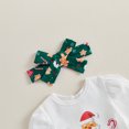 thumbnail image 6 of Cjfdfy Newborn Baby Girl Christmas Outfit Christmas Gingerbread Man Printed Long Sleeve Printed Knit Romper Flared Pants Headband Infant Cute First Christmas Fall Winter Outfits, 6 of 9