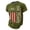 Y7-Green, variant on Havenx American Patriotic T Shirts for Men Waffle Fabric American Flag Design Shirt Crew Neck Short Sleeve T-Shirt Casual 250 Years Of Freedom Cross Patriotic Tee,Wine 3XL