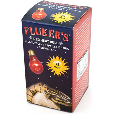 Fluker's Red Heat Bulb, 75 Watt
