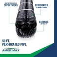thumbnail image 3 of FLEX Drain 4 in. x 50 ft. Black Copolymer Perforated Drain Pipe, 3 of 4