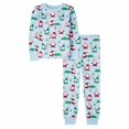 thumbnail image 4 of HCYSFG Boys Christmas Pajama Sets Graphic Print 2 Piece Long Sleeve Crewneck Lounge Set Top And Pants Sleepwear Sets, 4 of 4