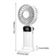thumbnail image 2 of Ventilador de cuello portátil, mini ventilador de mano personal plegable, recargable por USB, 3 velocidades, para niñas, niños, mujeres, pestañas, viajes, hogar, oficina, exterior (blanco), 2 of 7