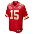 thumbnail image 2 of Men's Nike Patrick Mahomes Red Kansas City Chiefs Super Bowl LIX Game Jersey, 2 of 6