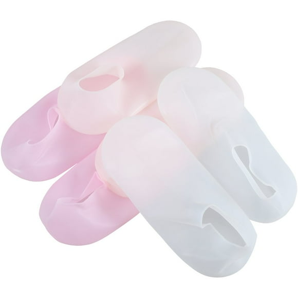 JUNWELL 3 Pairs Foot Cover Film Silicone Foot Covers Lotion Absorbing Socks Foot Care Socks Supplies