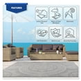 thumbnail image 4 of Beverly Rug Outdoor Rugs 4' x 6' Patio, Garden, Patio White and Gray, 4 of 8
