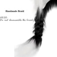 thumbnail image 6 of Cat Ear Hat with Braids, Cute Plush Animal Ear Hat with Ponytails, Soft Winter Warm Hat for Women, Fun Cosplay Accessory and Daily Wear Hat Black, 6 of 9